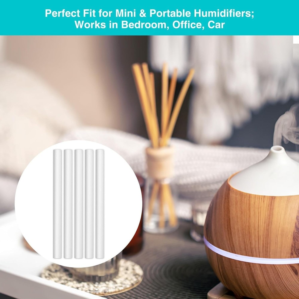 60PCS Cotton Humidifier Filter Sticks - Rapid Absorption for Mini Diffusers
