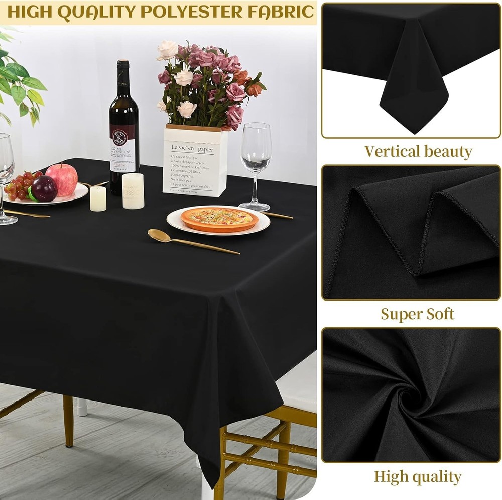 Stain Resistant Square Tablecloth Set