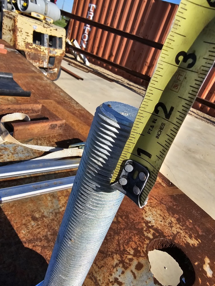 1 1/2" x 12" All-Thread Rod Galvanized With Nuts 2