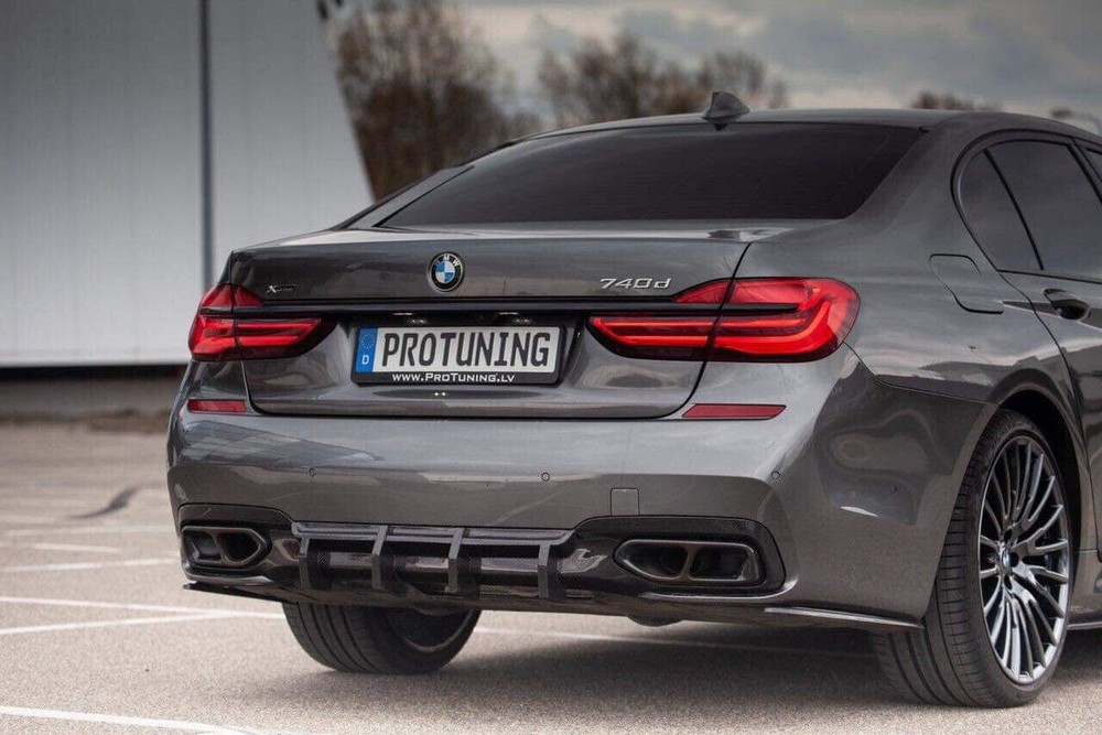 Performance Rear bumper Side Splitters flaps ABS Gloss For BMW G11 / G12