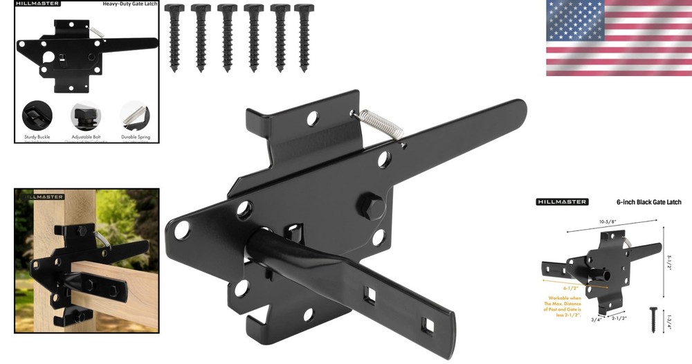 Corrosion-Resistant Heavy-Duty Gate Lock with Automatic Self-Latching System