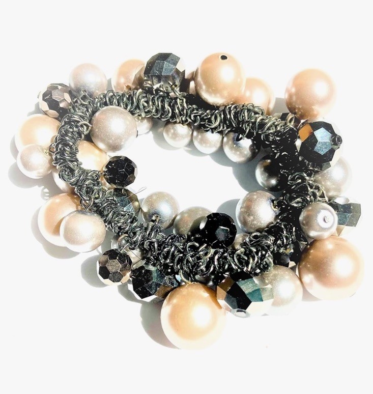 Beaded Pearlized Multicolored Bracelet Stretch