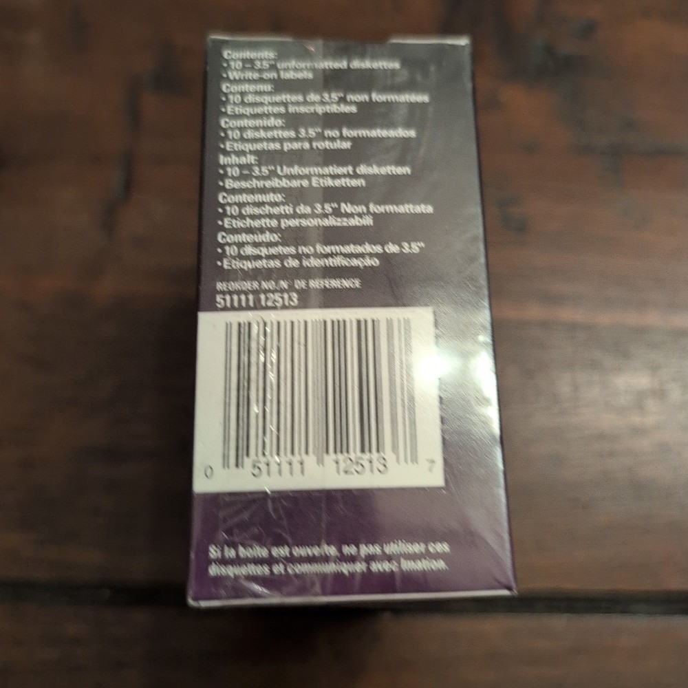 Imation 2HD 3.5" Diskettes 25 Pack IBM Formatted High Density Floppy Disks Open