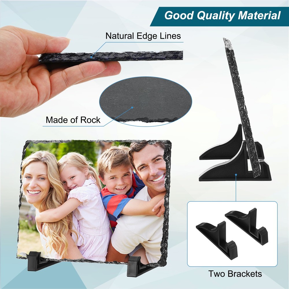 Sublimation Slate Blanks, Square, 8"