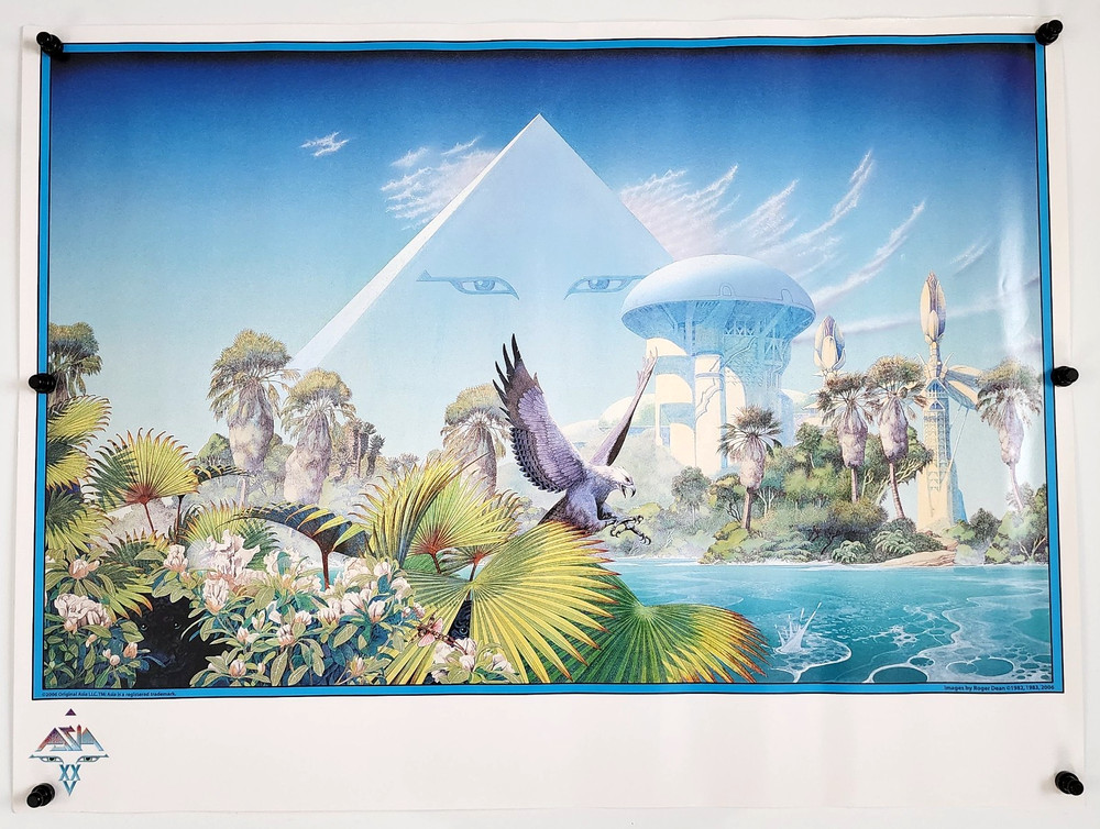 ASIA XXV Roger Dean Promo Art Poster 18” X 24” RARE