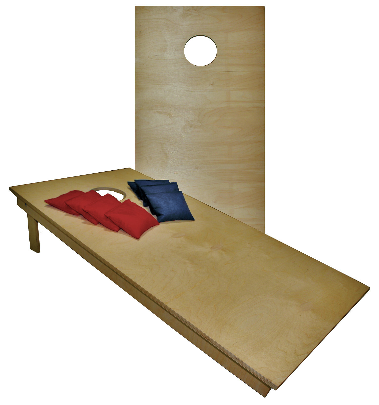 UNFINISHED CORNHOLE BOARDS BEANBAG TOSS GAME SET w "pick your colors" bags