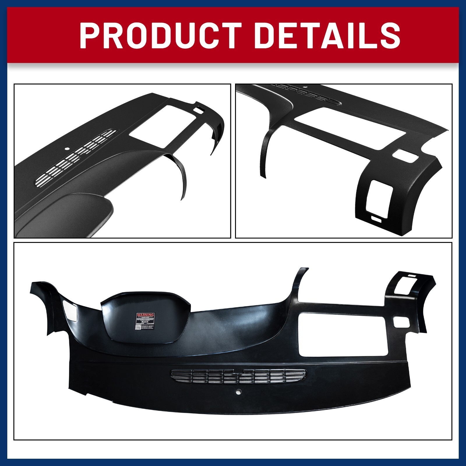 DashSkin Dash Cover for 07-13 Silverado Sierra with Dual Glovebox in Black