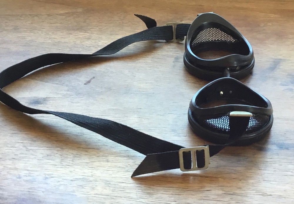 Vintage Glass Goggles With Adjustable Strap Steam Punk ￼