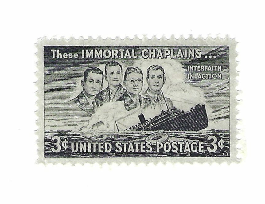 STAMPS US SCOTT 956 "Four Chaplains" 3 CENT 1948 MNH