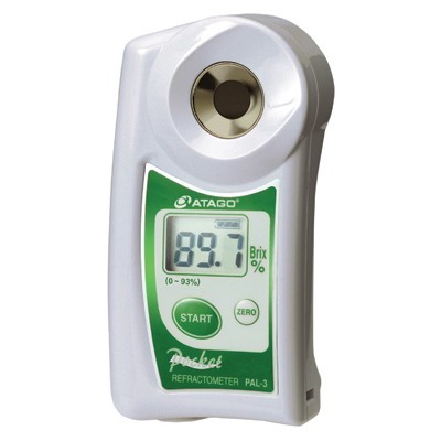 ATAGO PAL-3 Refractometer, Digital, 0-93%, Brix