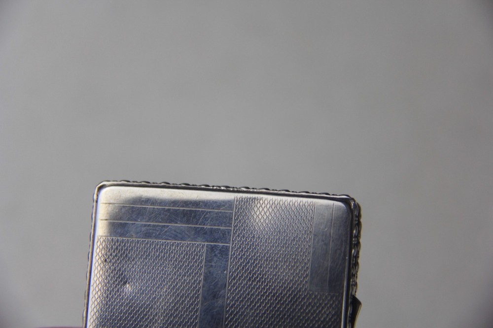 Vintage 800 Silver Compact Box