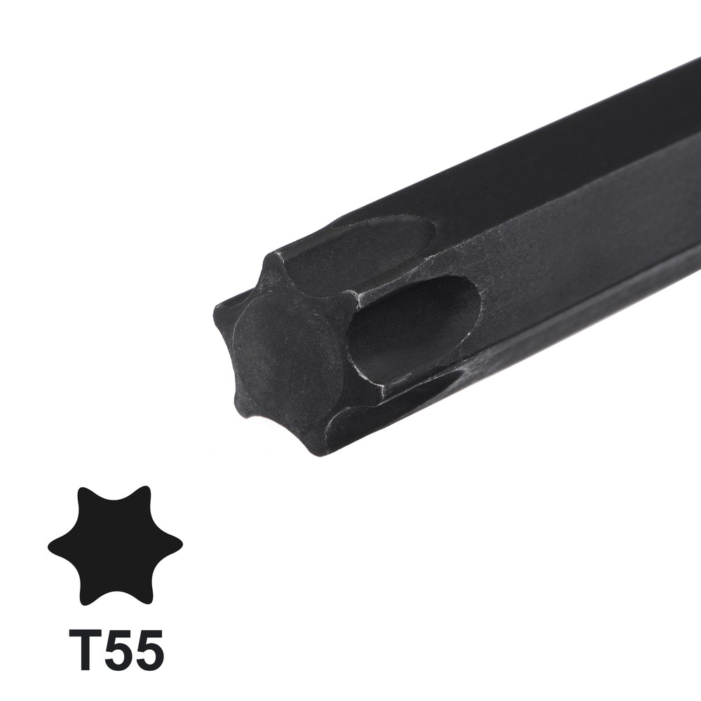 1/2" Drive x T55 Torx Bit Socket S2 Steel Bits Cr-Mo Sockets 8"
