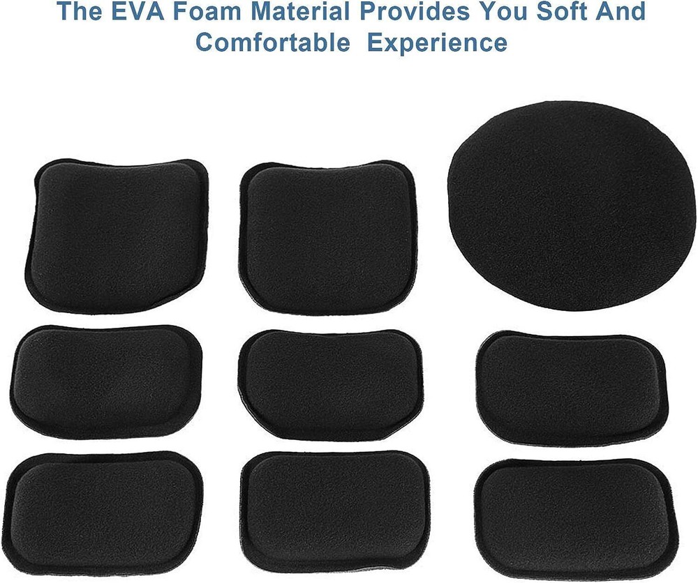 19PCS Tactical Helmet Padding Kit Replacement Universal Motorcycle EVA Foam Pads