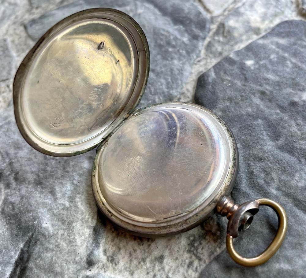 ✩ Antique SOFUS [ Silver 0.800 ] old pocket watch
