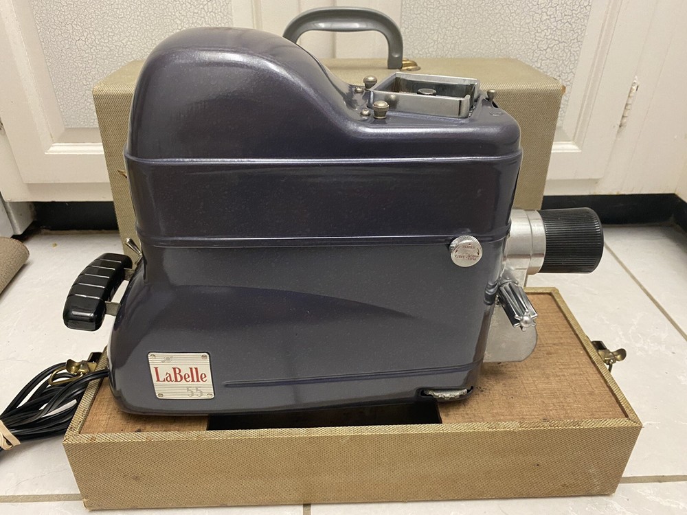 vintage labelle 55 automatic picture slide projector
