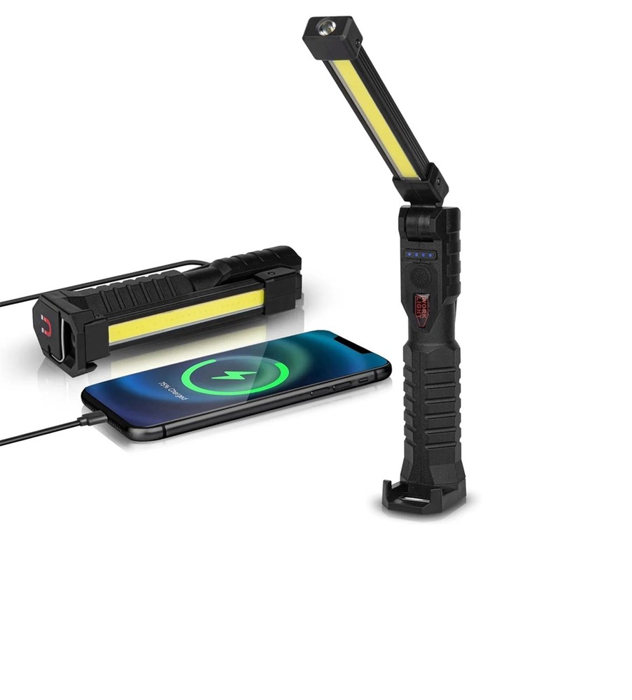 Professional Mechanic LED COB Work Light Rechargeable Multi Functional USB Power