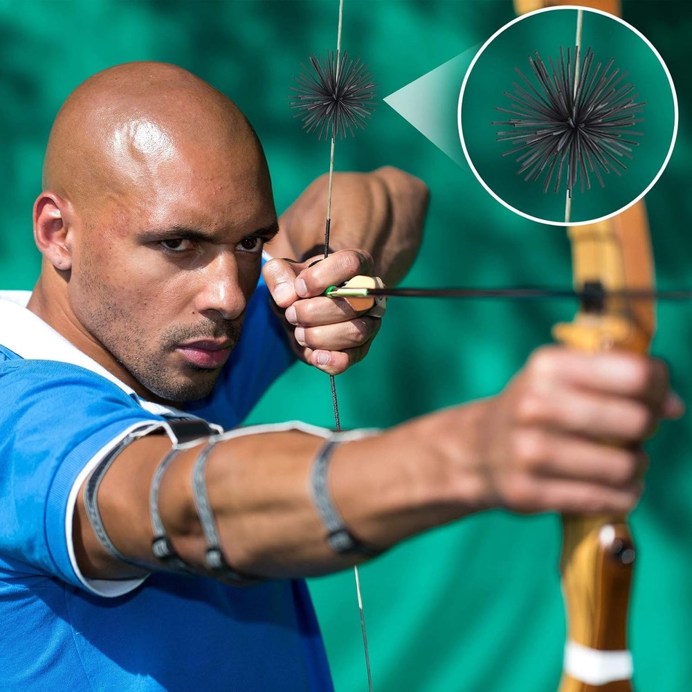 Skylety 4 Pieces Bow String Silencer Dampeners Noise Recurve String...