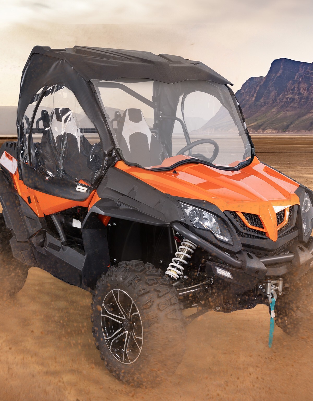 Pair Soft Upper Door w/ Zippered Window for CFMOTO ZFORCE 500/800/1000 2018-2022