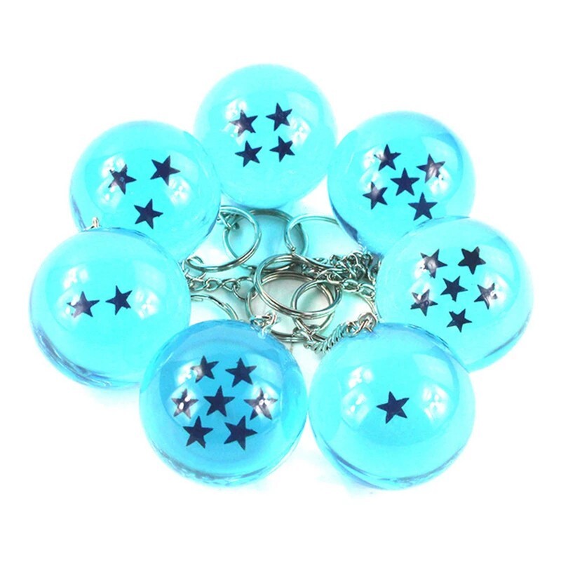 Dragon Ball Blue Keychans Set (7 Keychains)