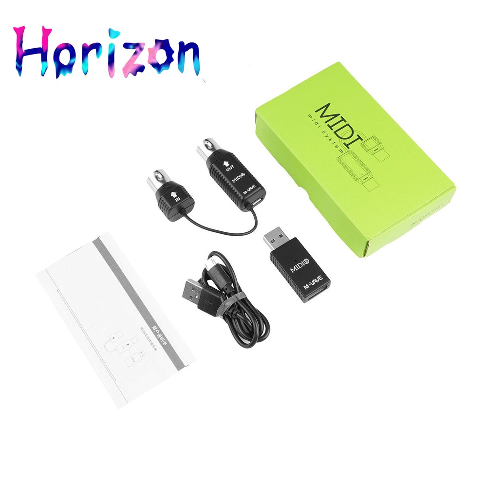 M-VAVE Mini Wireless Transmission System MIDI Bluetooth Adapter USB Plug Play