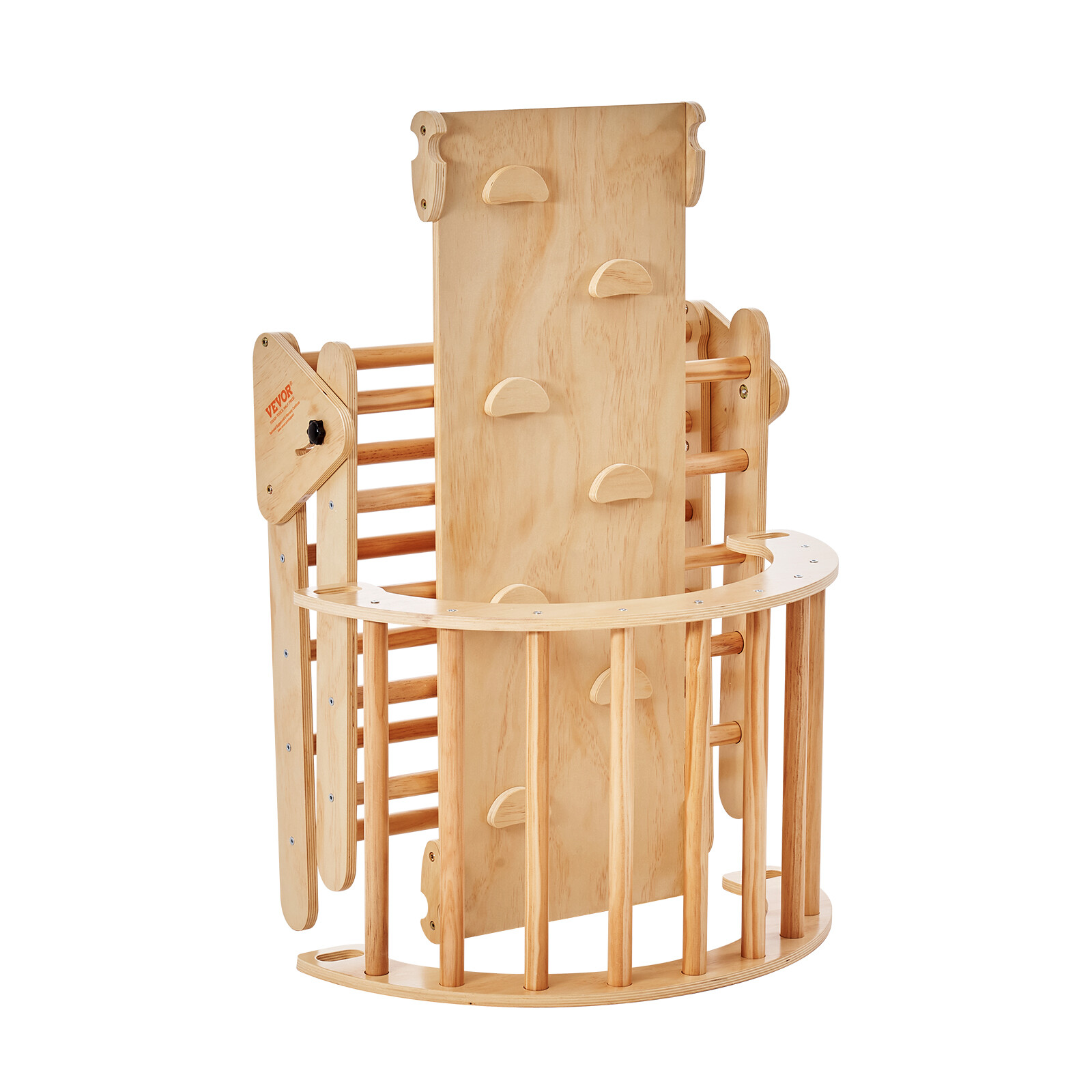 VEVOR Pikler Triangle Set 5in1 Montessori Climbing Toys for Toddlers Large Wood
