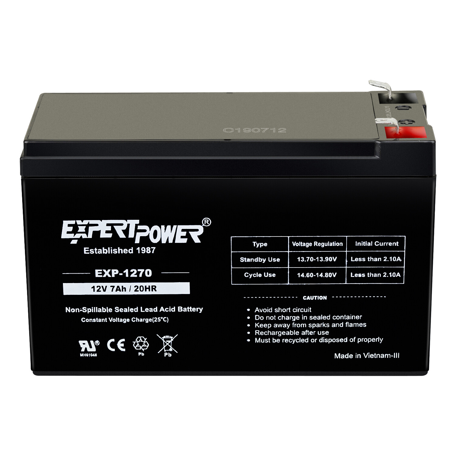 ExpertPower Sealed Lead Acid Battery - 12V 6V 20Ah 18AH 12AH 10Ah 9AH 7AH 5AH