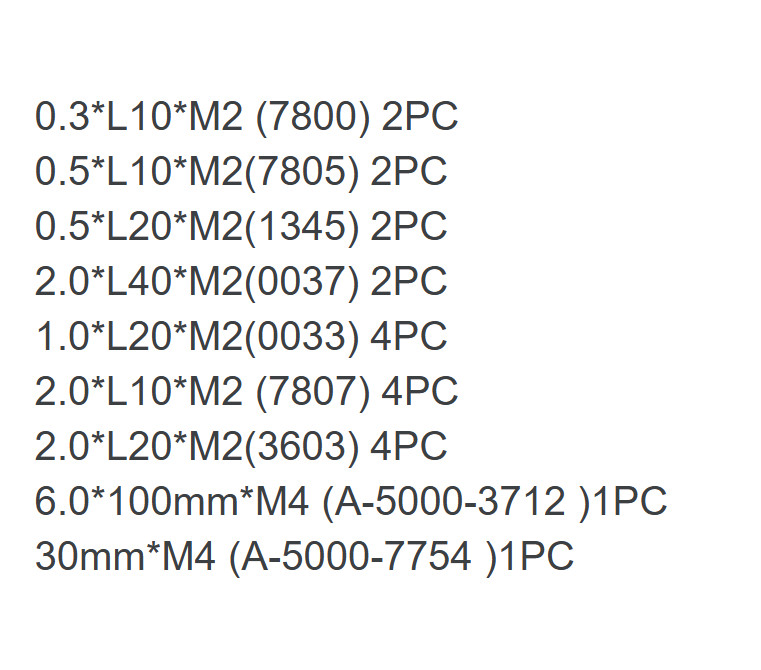 CMM Touch Probe M2/M3 Thread Probe Stylus Ruby Ball Tips