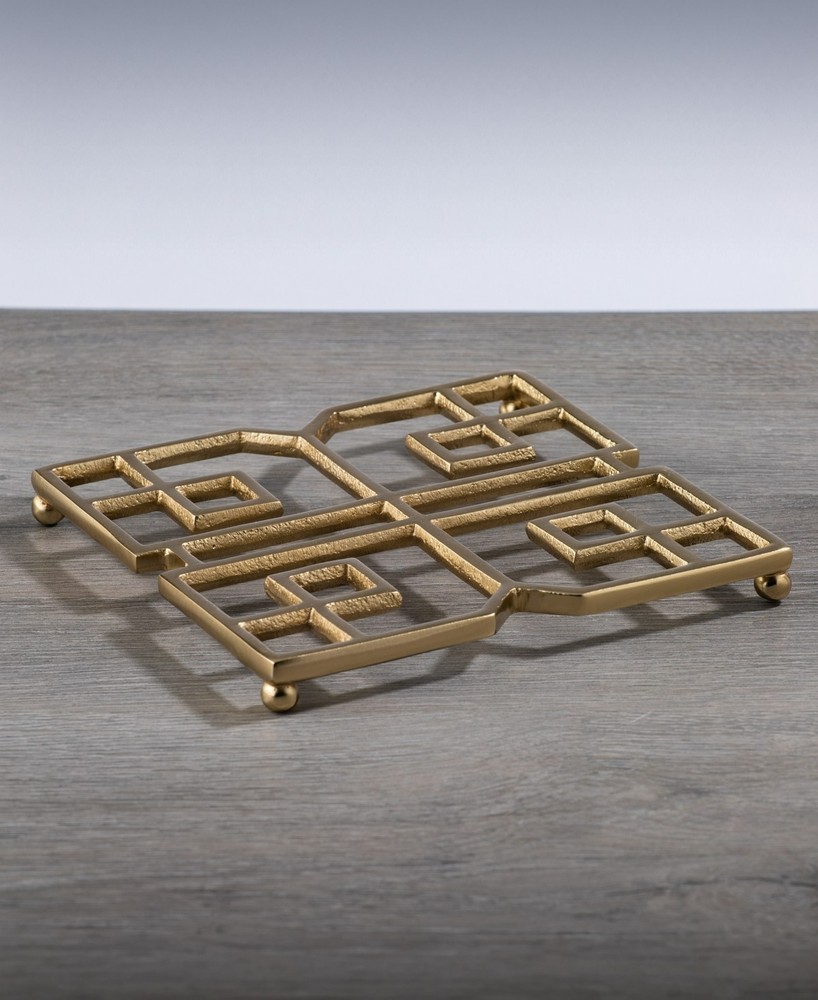 Thirstystone Square Deco Trivet - Gold