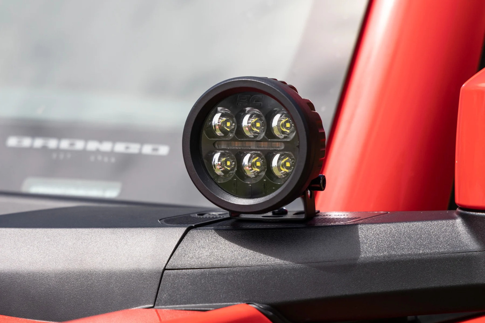 Rough Country 3.5" Black Series Round LED Lights | Amber DRL - 70900A