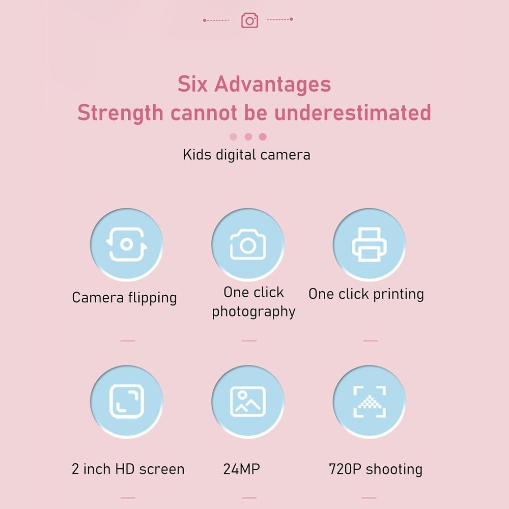Kids Insta Print Camera 24MP