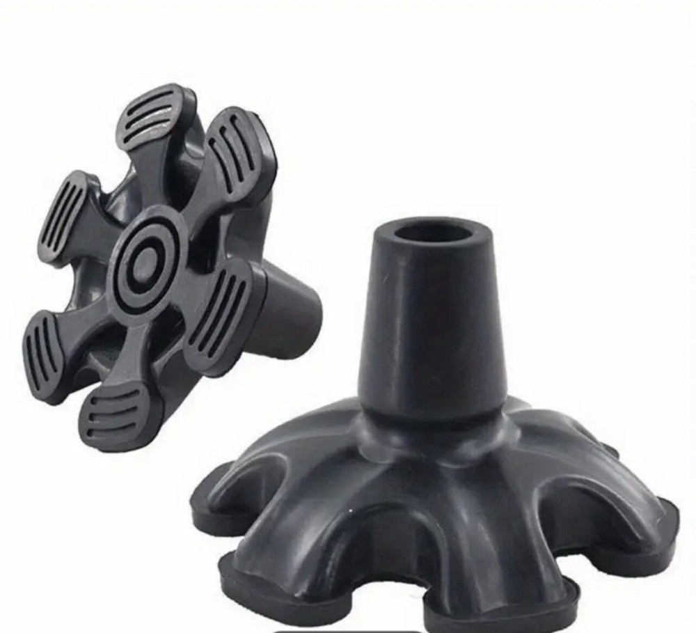 Hexagonal Cane Self-Standing Tip-Rubber Replacement Foot Pad for Walking Cane !!