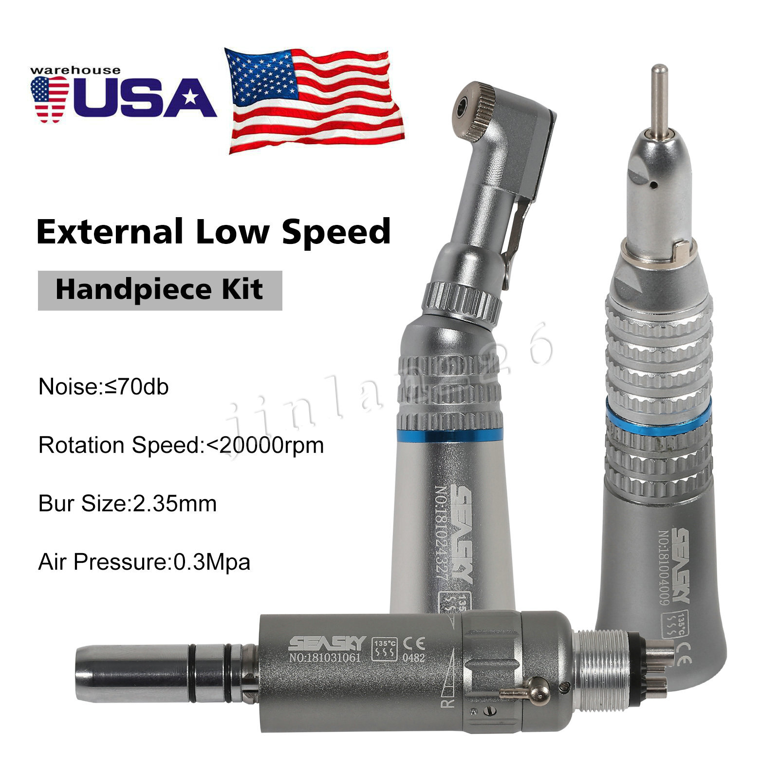 Estilo NSK Dental Contra Angulo Baja Velocidad Pieza de Mano 4/2Hole Micromotor