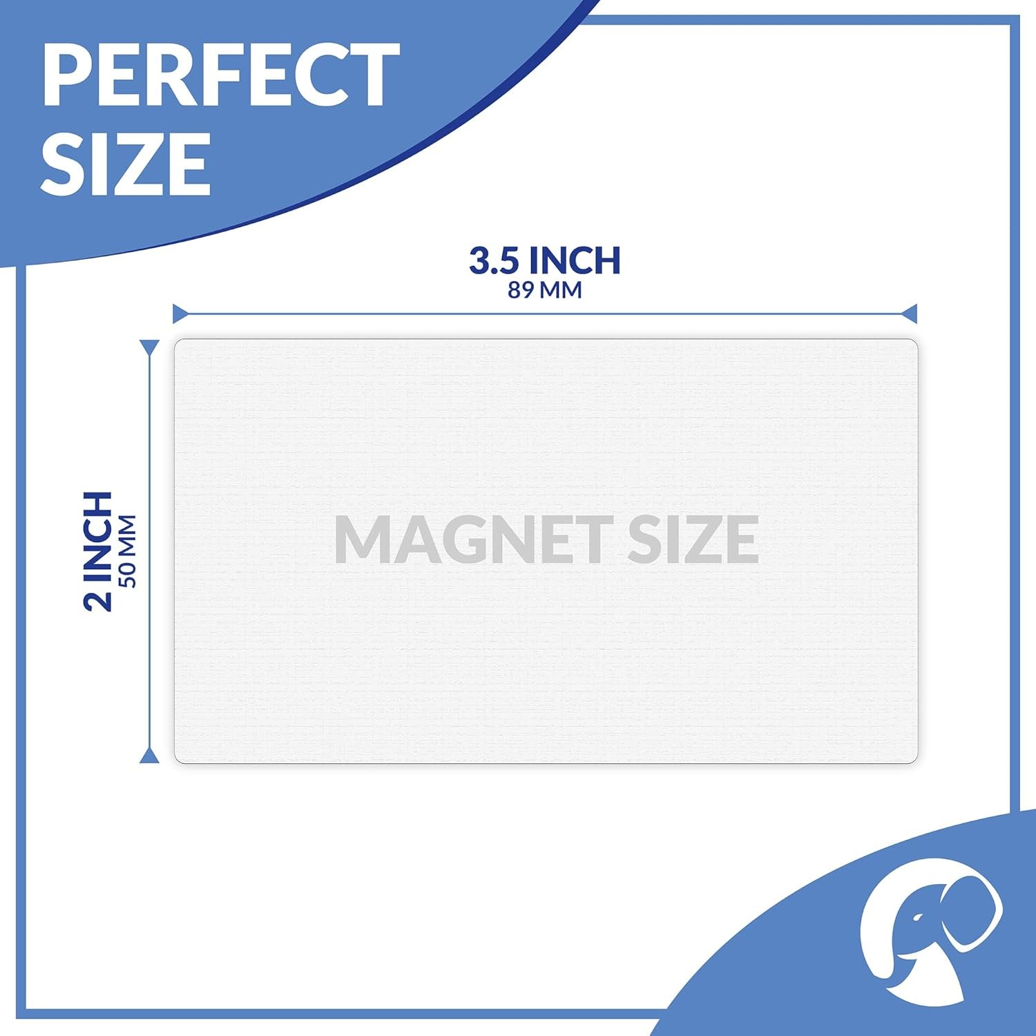 Business Card Magnets Pack of 100 – Customize with Peel and Stick Adhesive Magne