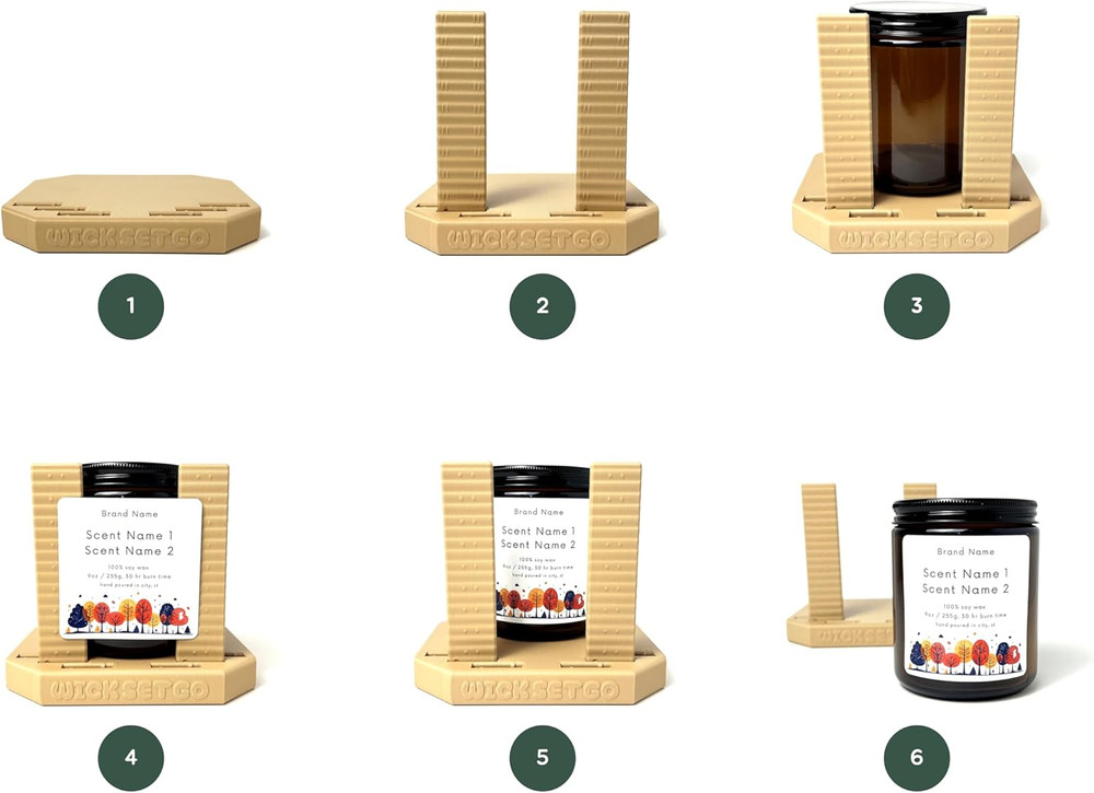 Sticker Label Application Installation Tool Jars Containers Bottles Adjustable