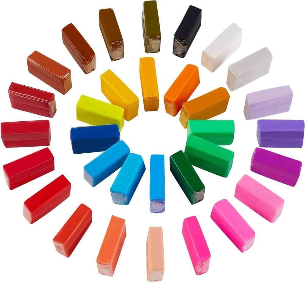 Non-Toxic Polymer Clay Set: 32 Colors for Safe, Creative Fun & Learning