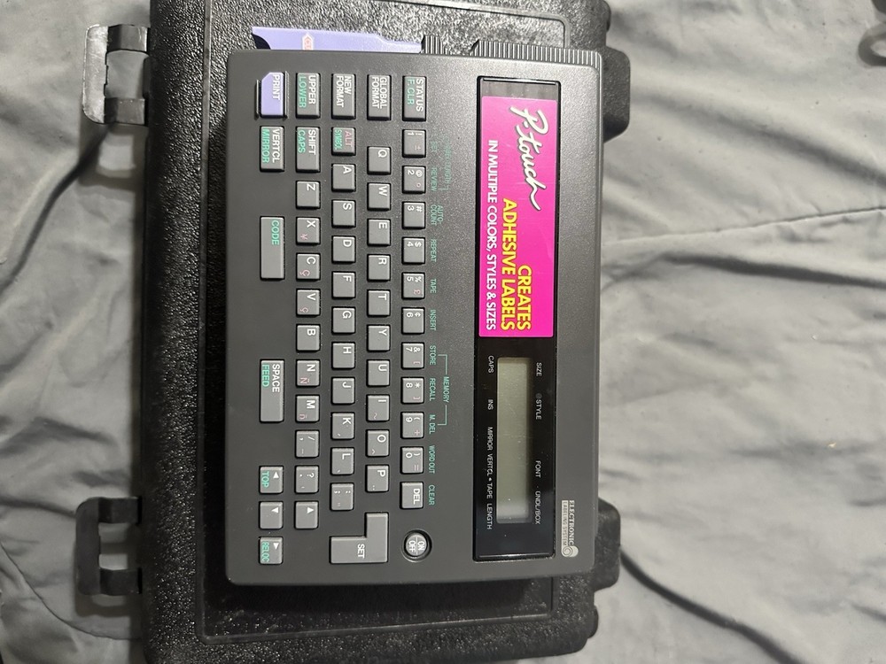 Brother P-Touch PT-20 Label Maker Thermal Label Printer with case - UNTESTED
