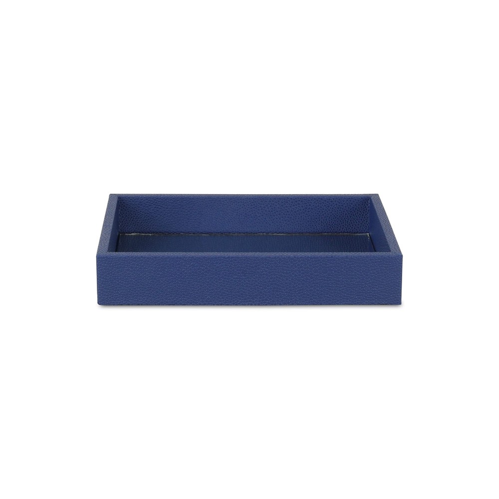 10 Navy Blue Rectangular Wood Handmade Tray
