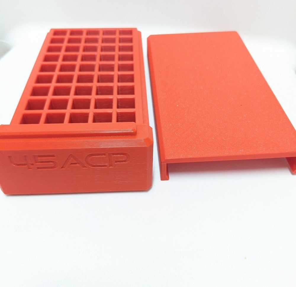 Bullet Box Original 50 Round .45ACP Ammo Case w Removable Lid - Stackable