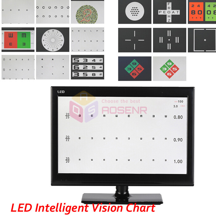 21.5IN LED MICRO Eye Chart Projector LED Intelligent Visual Acuity Testing Chart
