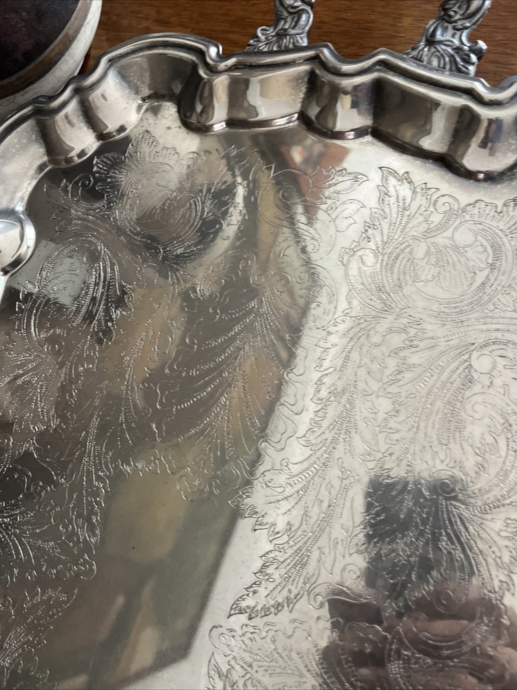 Vintage Silver plated Tea Tray