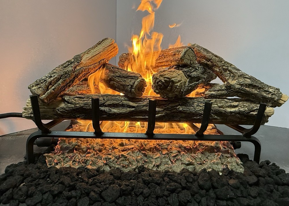 vented gas log set