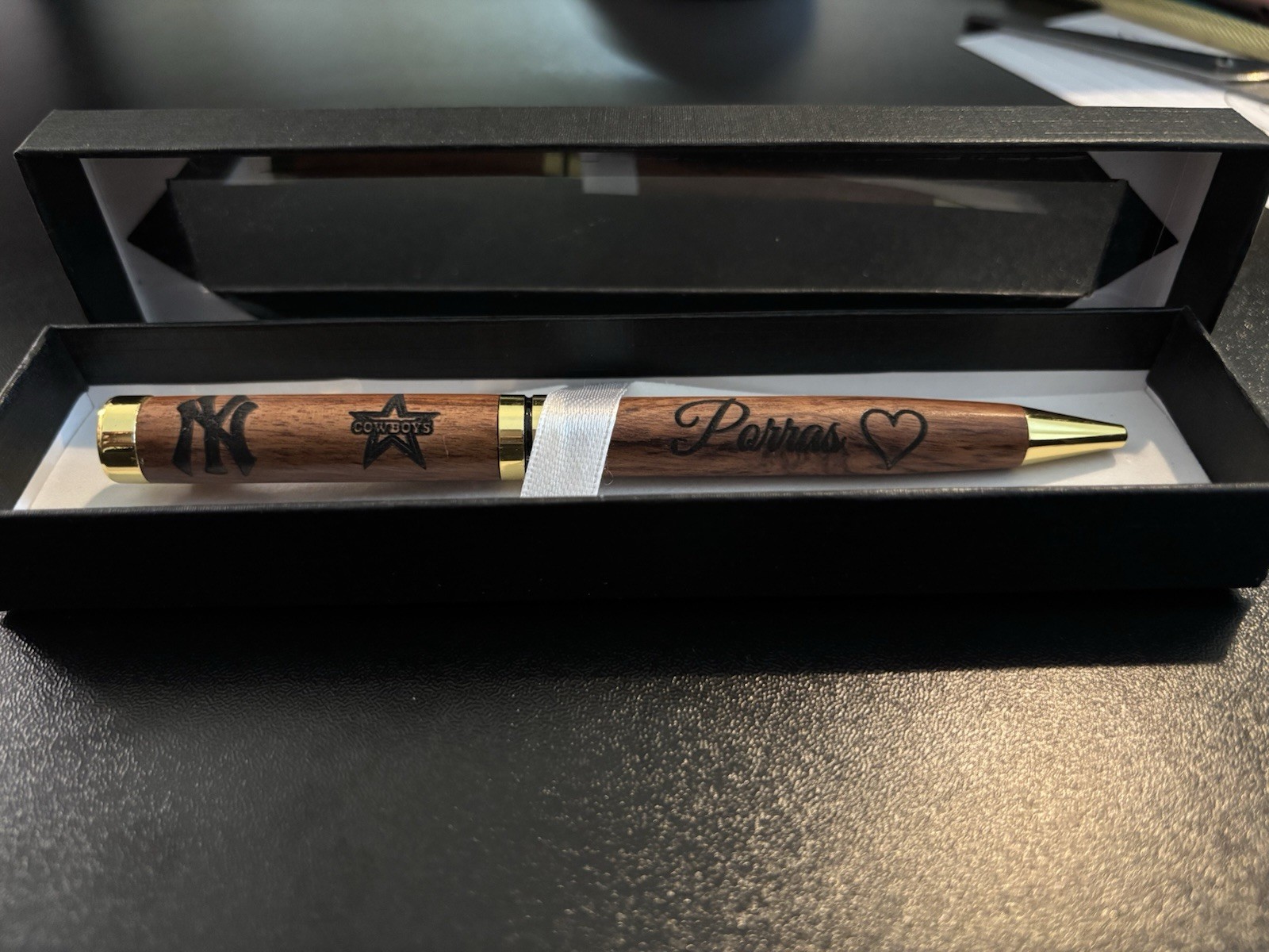 Custom Engraved Wood Pen with Box – Personalized Gift