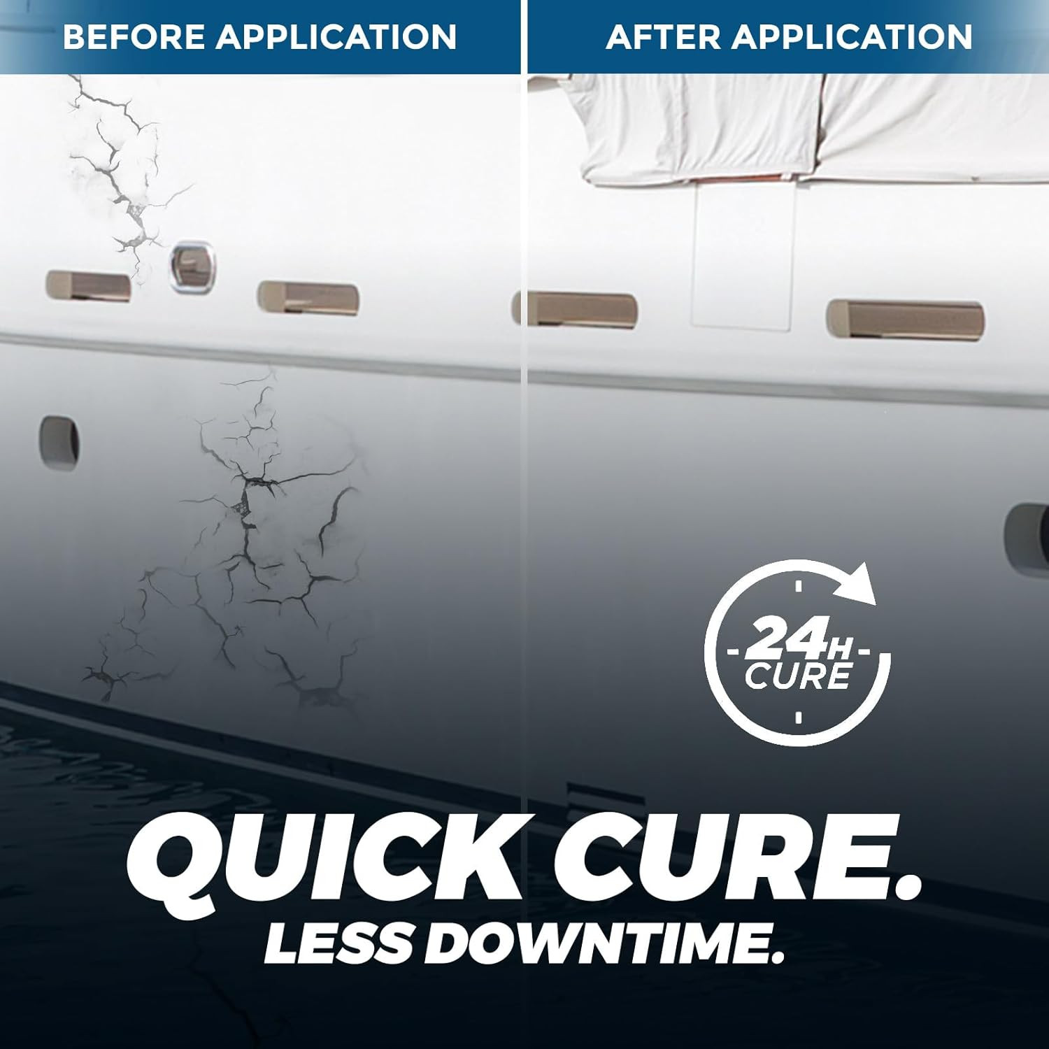 [Black] 3Oz Marine Adhesive Sealant 5200 Fast Cure - Permanent, Watertight Bondi