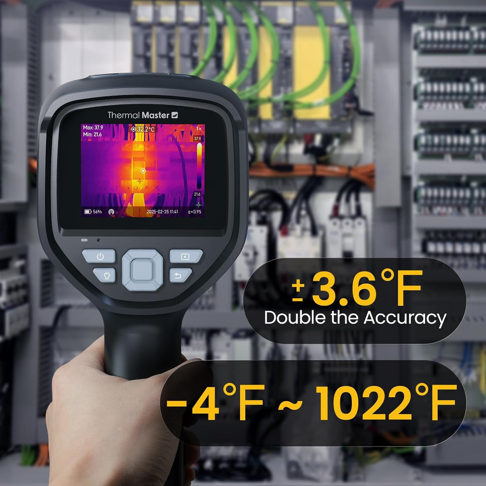 2MP High-Resolution Handheld Thermal Camera with Laser Features