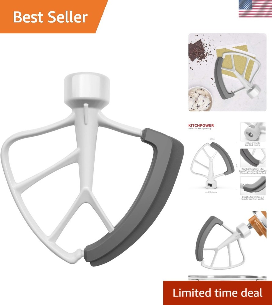 New 4.5-5 Quart Flex Edge Beater for KitchenAid White