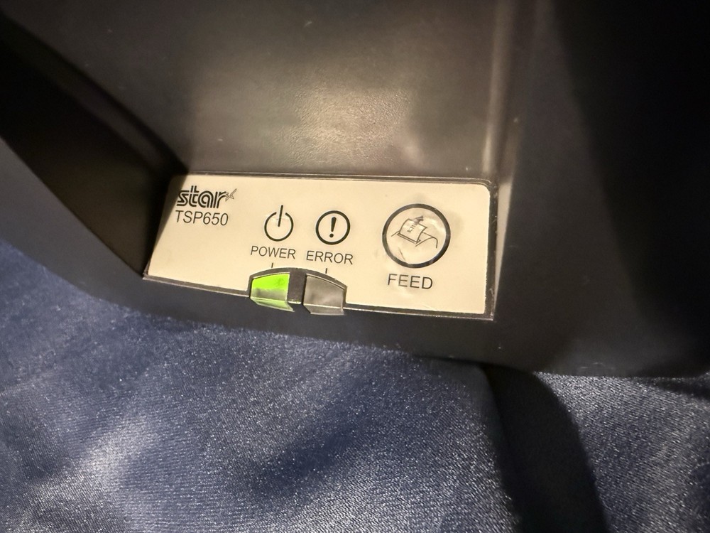 Star Micronics TSP650 Parallel Thermal Receipt Printer With Power Adapter