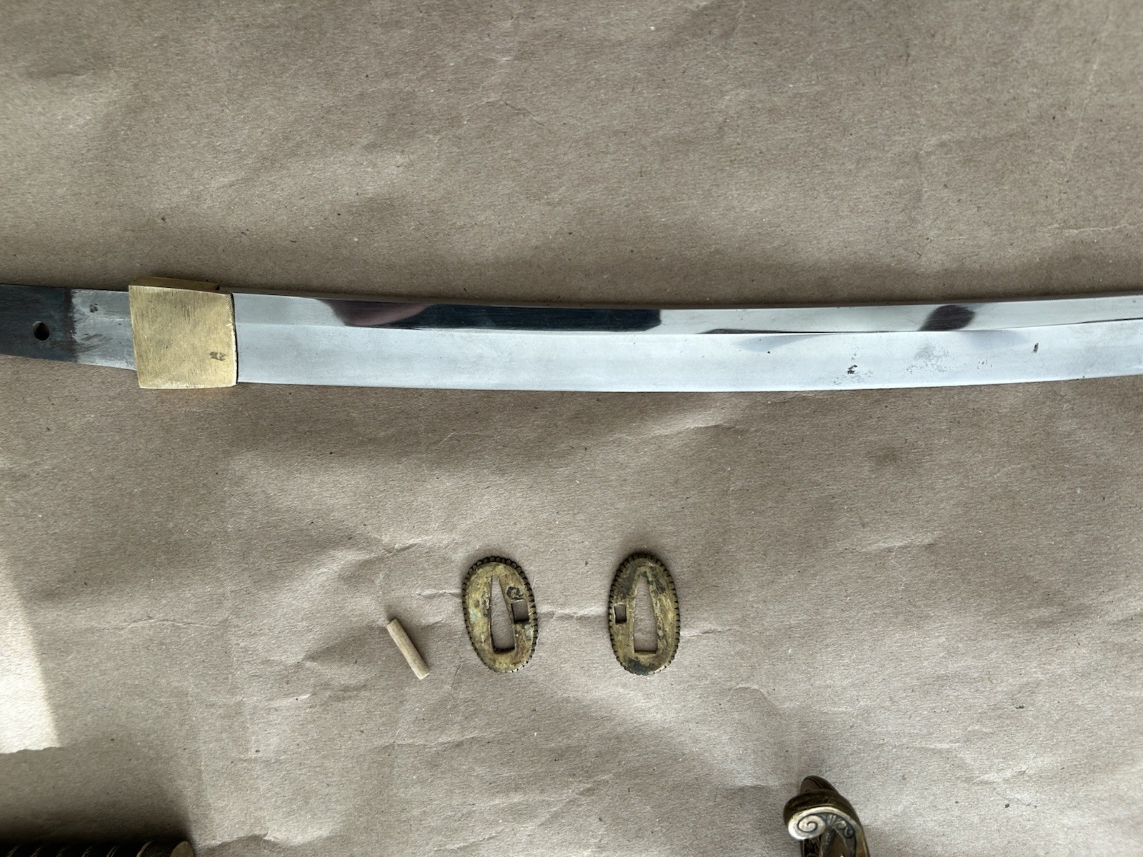 RUSSO JAPANESE OFFICERS SAMURAI SWORD SIGNED