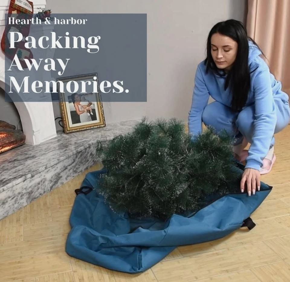 Hearth & Harbor 9 ft Christmas Tree Storage Bag - Artificial Christmas Tree