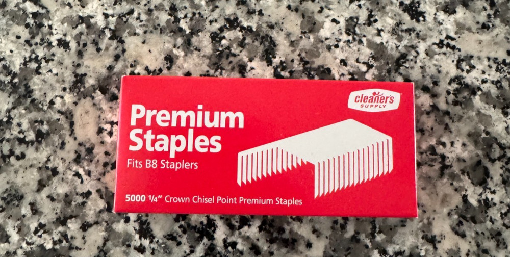 B8 Premium Staples 5000 Count Box, 25 boxes (125,000 staples)