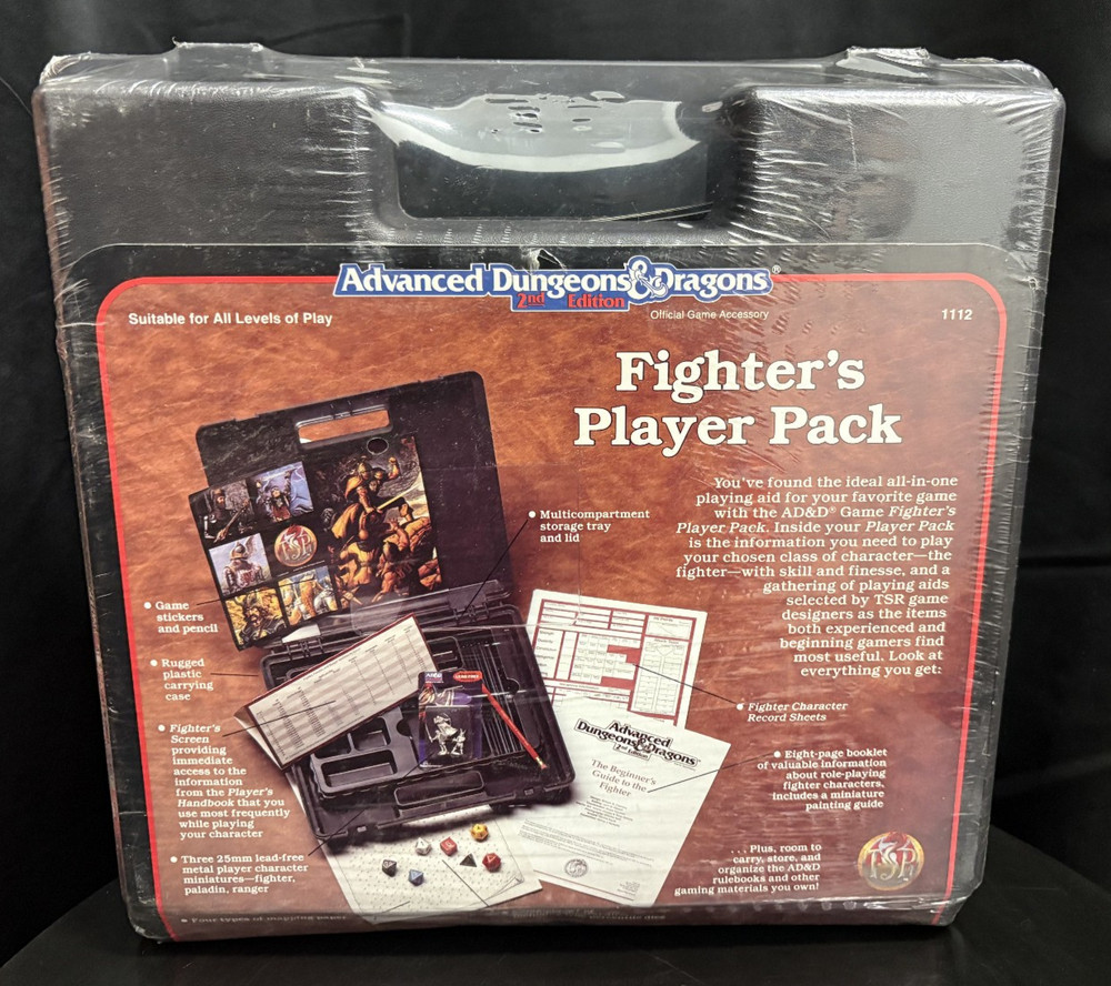 SEALED Advanced Dungeons & Dragons 2nd Edition - Fighter's Player Pack